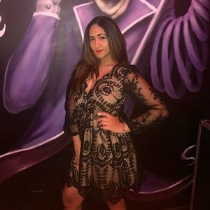 Beautiful black and tan dress